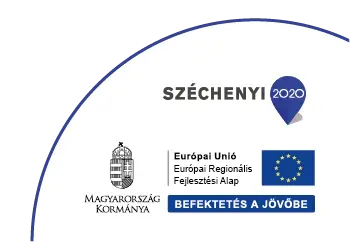 Széchenyi 2020 — Magyarország Kormánya, Európai Unió, Európai Regionális Fejlesztési Alap. Befektetés a jövőbe.
